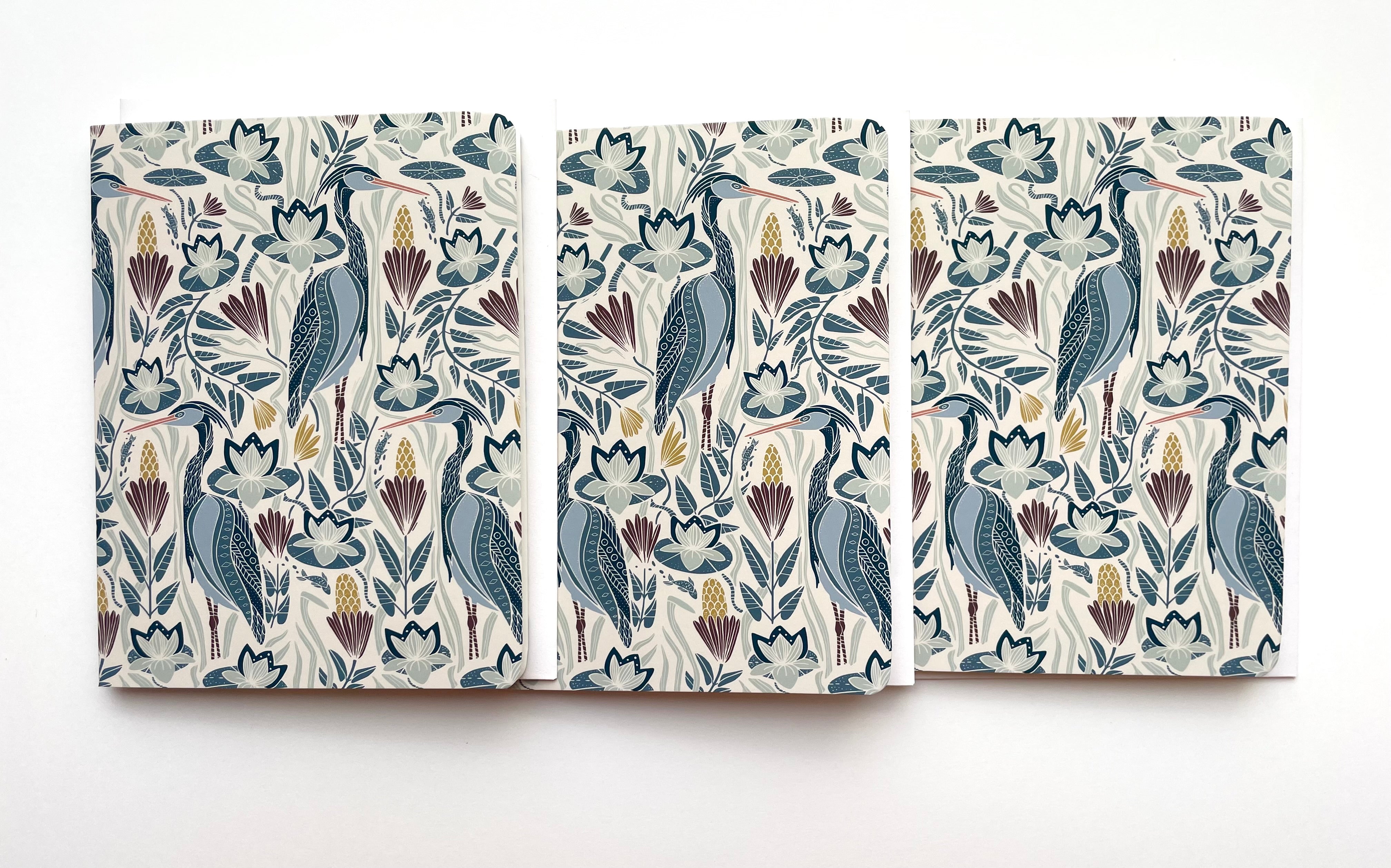 Great Blue Heron, Bold - Notecard, Set of 3