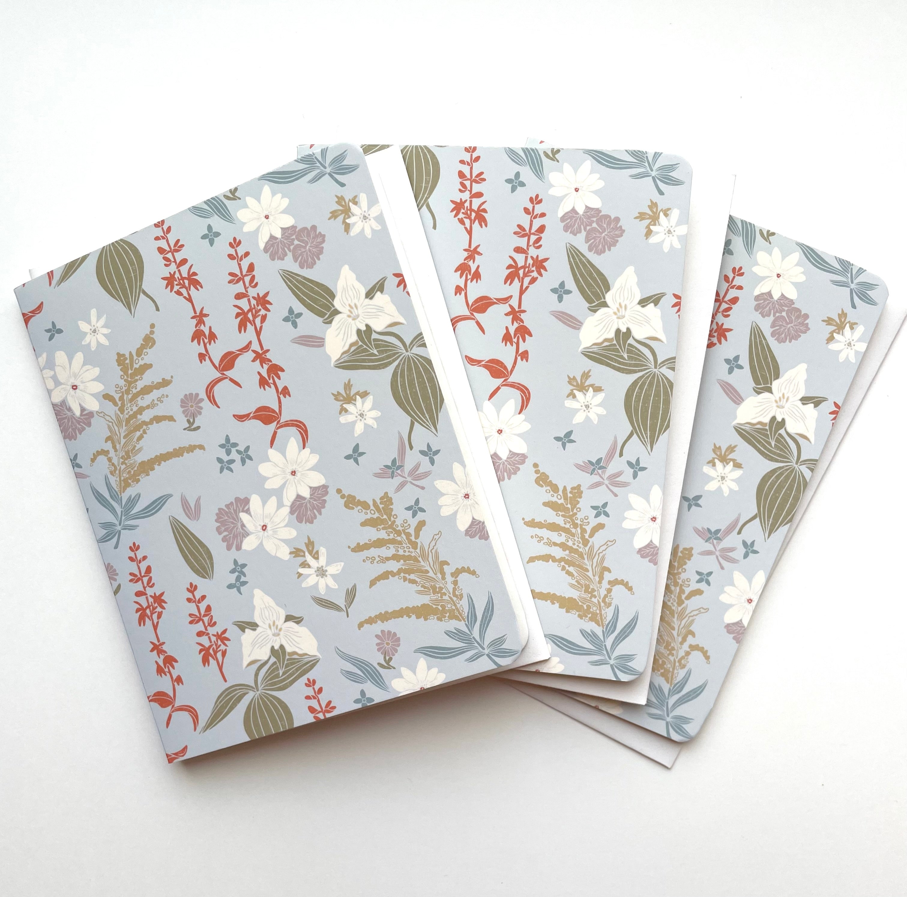 Balsam Meadow,  Light Blue - Notecard, Set of 3