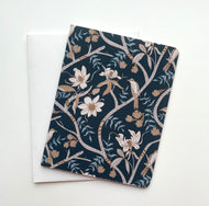 Yellow Billed Cuckoo, Dark Teal- Notecard, Set of 3
