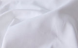 Close-up of white cotton canvas fabric texture
