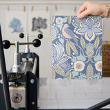 Tanager, Fresh Blues, Medium Wallpaper