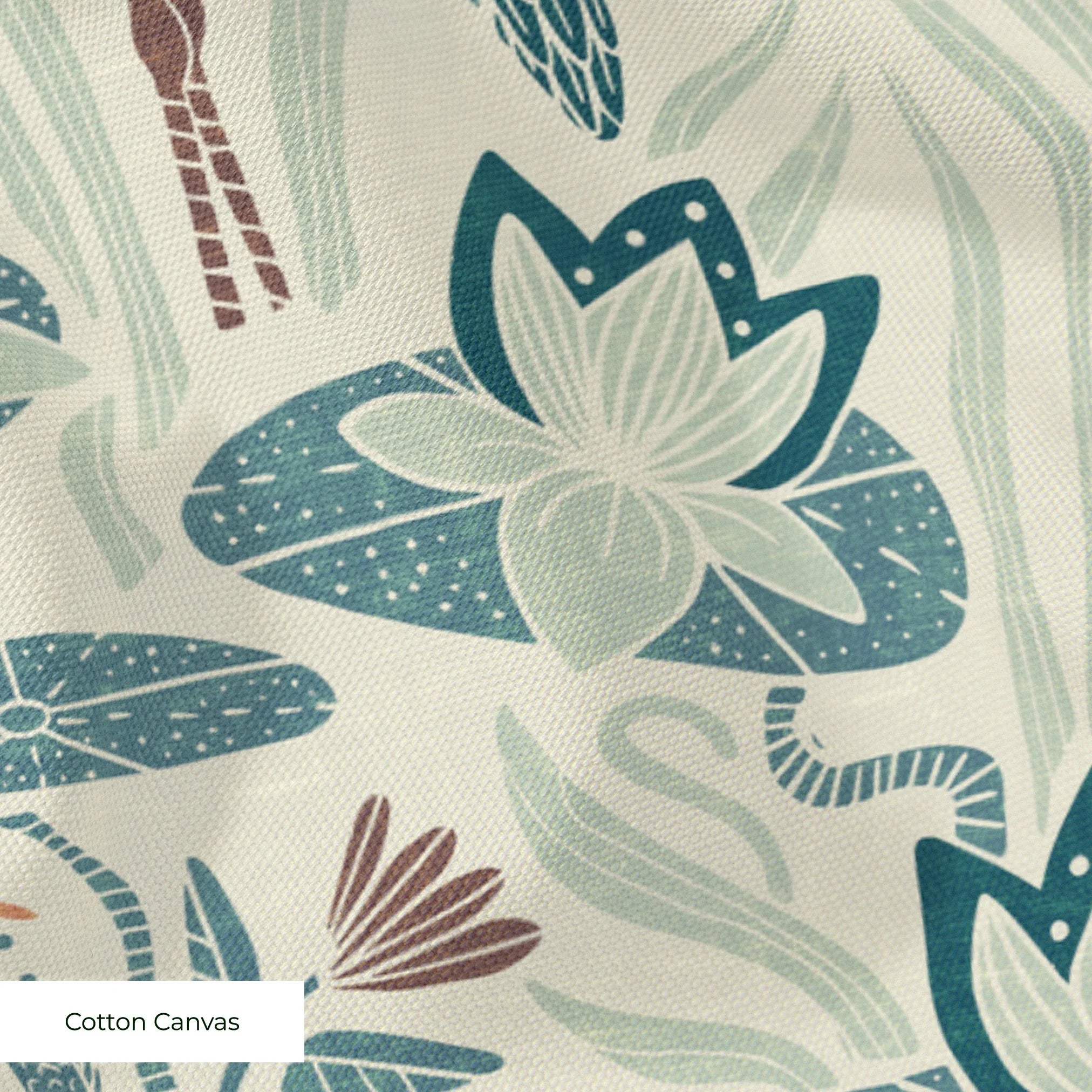 Great Blue Heron, Bold, With Texture, Small 6 inch wide repeat Fabric