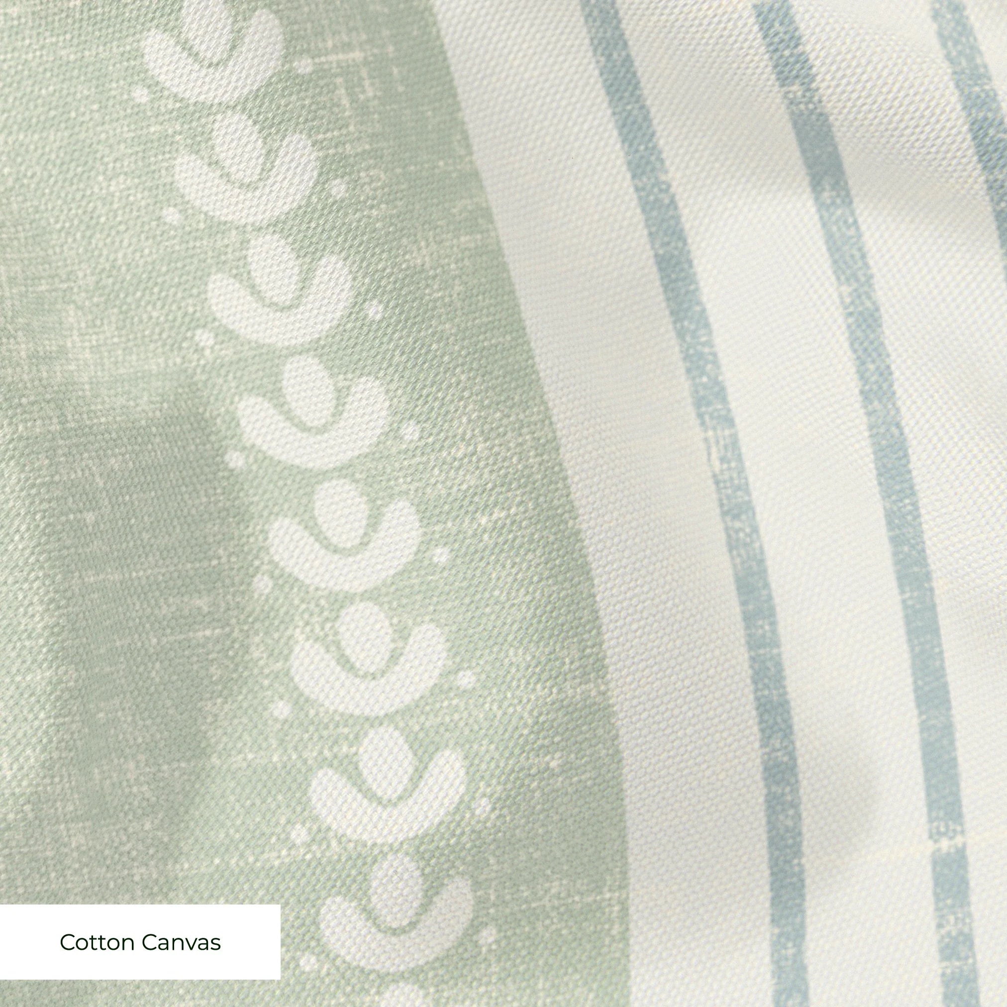 Beaufort Trio Stripe, Pale Green, Large 18 inch wide repeat Fabric