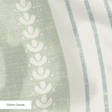 Beaufort Trio Stripe, Pale Green, Large 18 inch wide repeat Fabric