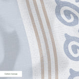 Fiddlehead Stripe, Blue and Brown, 24 inch wide repeat Fabric