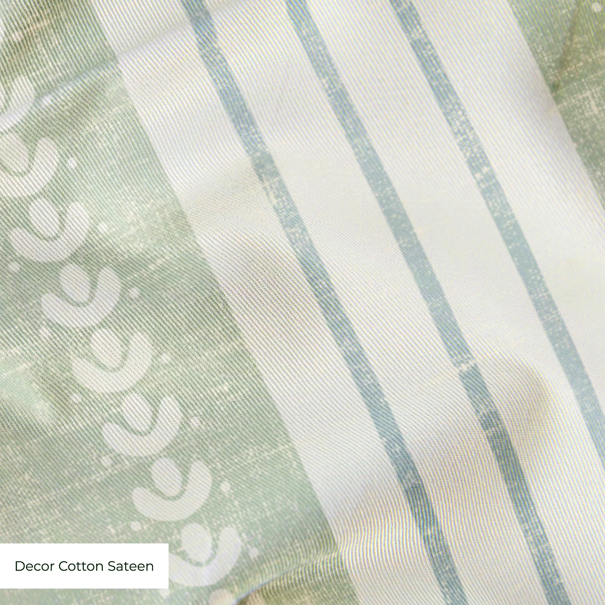 Beaufort Trio Stripe, Pale Green, Large 18 inch wide repeat Fabric