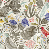 Peck and Plume, Light with Texture, Medium 18 inch wide repeat Fabric
