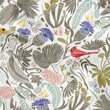 Peck and Plume, Brighter White with Texture, Small 14 inch wide repeat Fabric