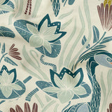 Great Blue Heron, Bold, With Texture, Large 12 inch wide repeat Fabric