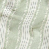 Beaufort Trio Stripe, Pale Green, Medium 12 inch wide repeat Fabric