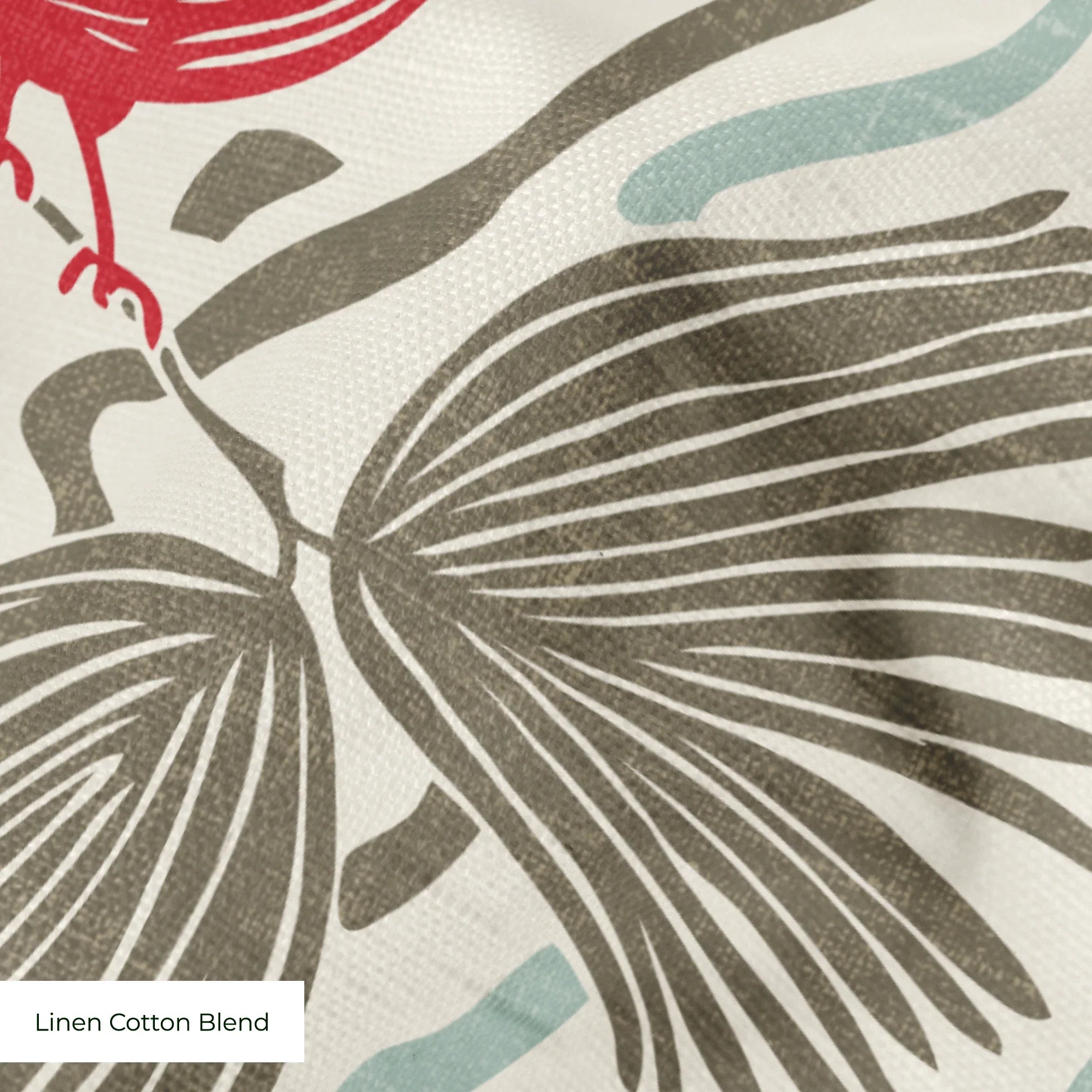 Peck and Plume, Light with Texture, Large 24 inch wide repeat Fabric