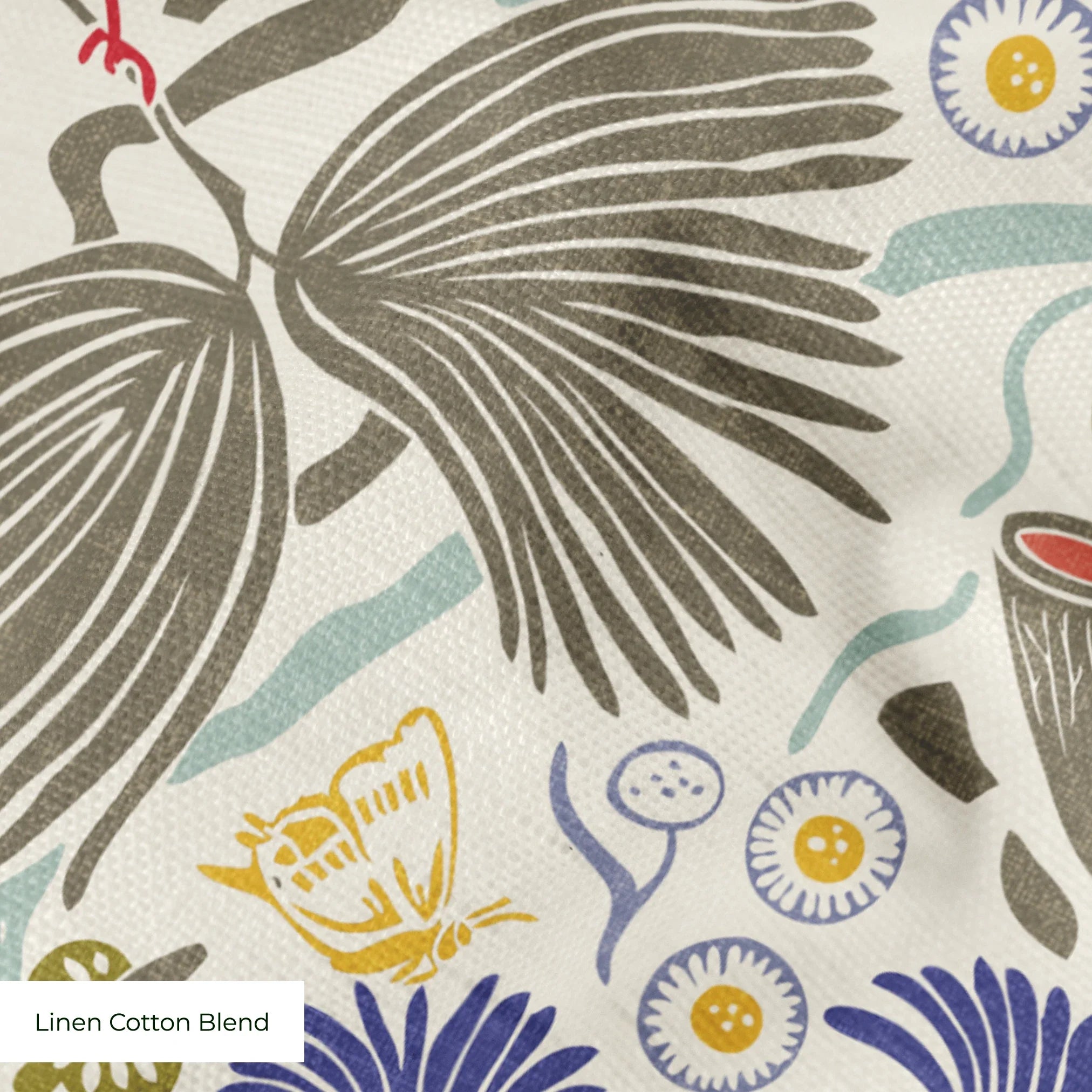 Peck and Plume, Light with Texture, Medium 18 inch wide repeat Fabric