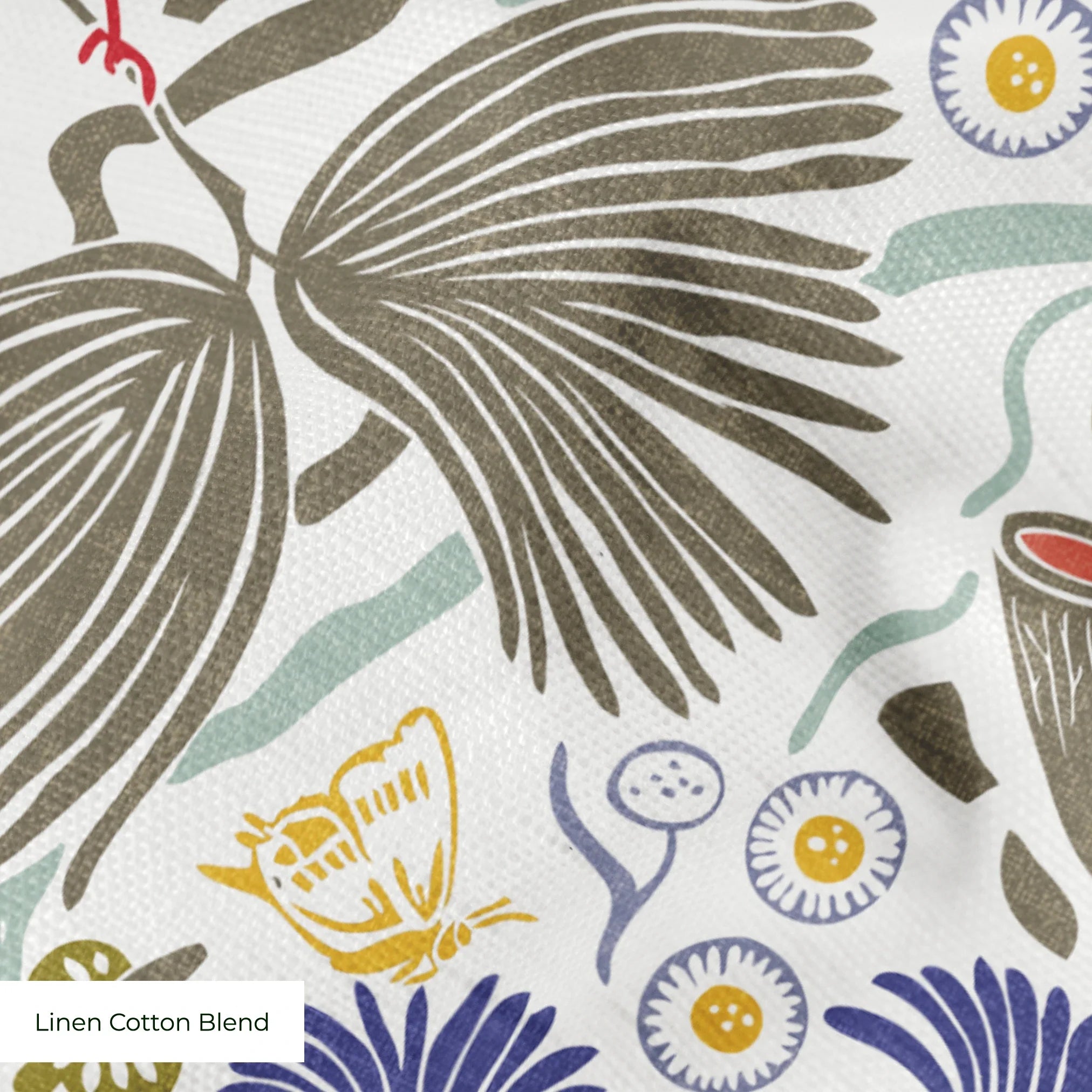 Peck and Plume, Brighter White with Texture, Medium 18 inch wide repeat Fabric