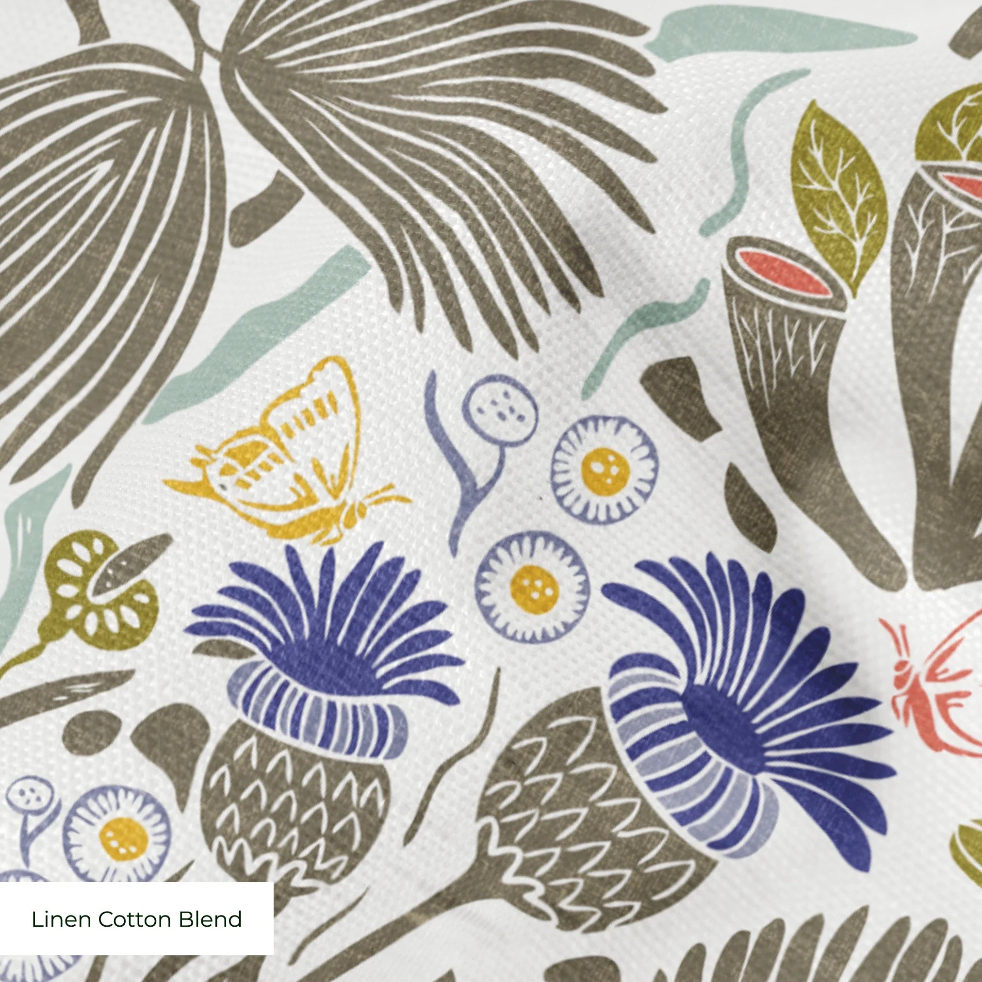 Peck and Plume, Brighter White with Texture, Small 14 inch wide repeat Fabric