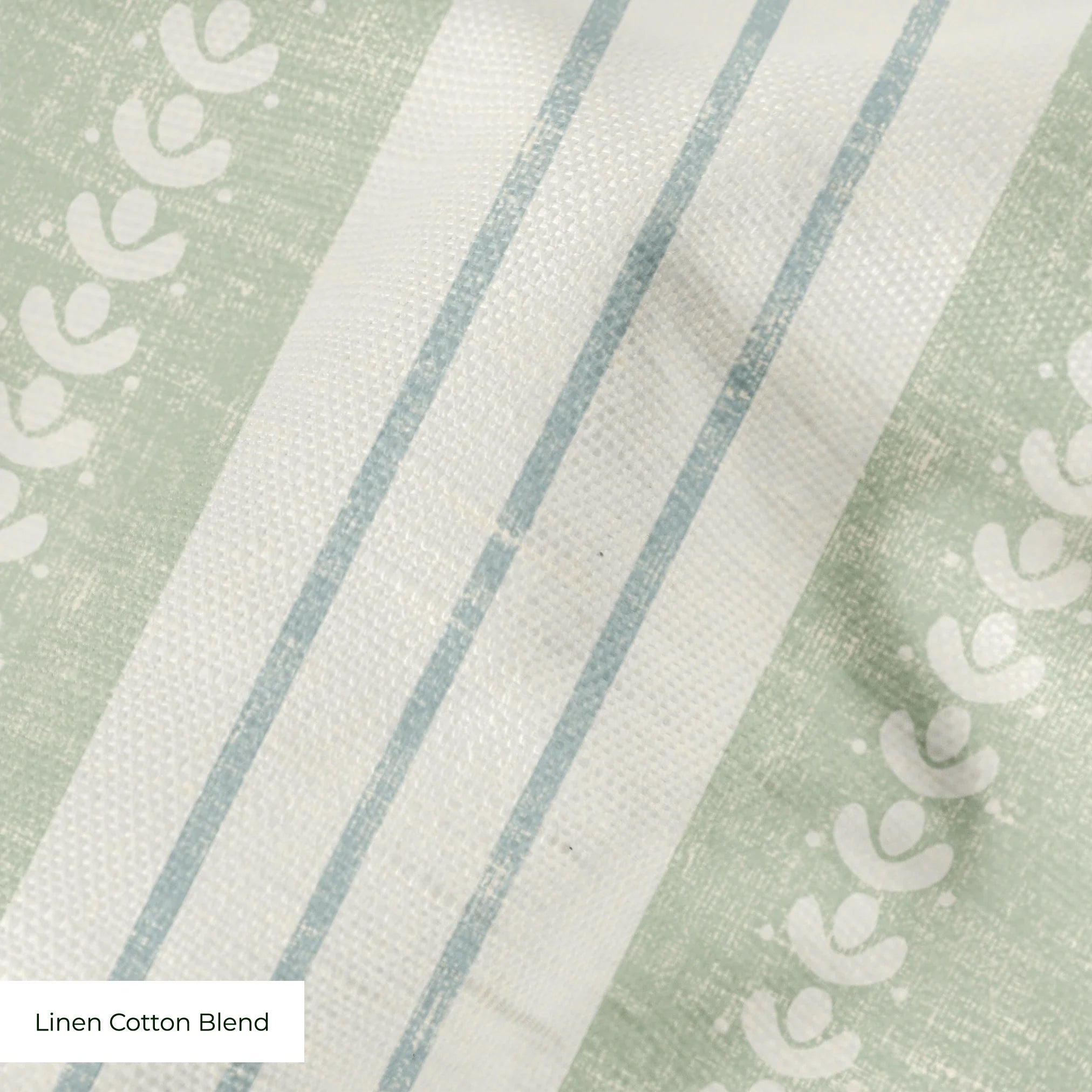 Beaufort Trio Stripe, Pale Green, Large 18 inch wide repeat Fabric