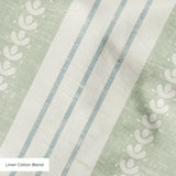 Beaufort Trio Stripe, Pale Green, Large 18 inch wide repeat Fabric