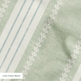 Beaufort Trio Stripe, Pale Green, Medium 12 inch wide repeat Fabric