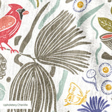 Peck and Plume, Brighter White with Texture, Medium 18 inch wide repeat Fabric