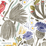 Peck and Plume, Brighter White with Texture, Small 14 inch wide repeat Fabric