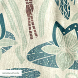 Great Blue Heron, Bold, With Texture, Large 12 inch wide repeat Fabric