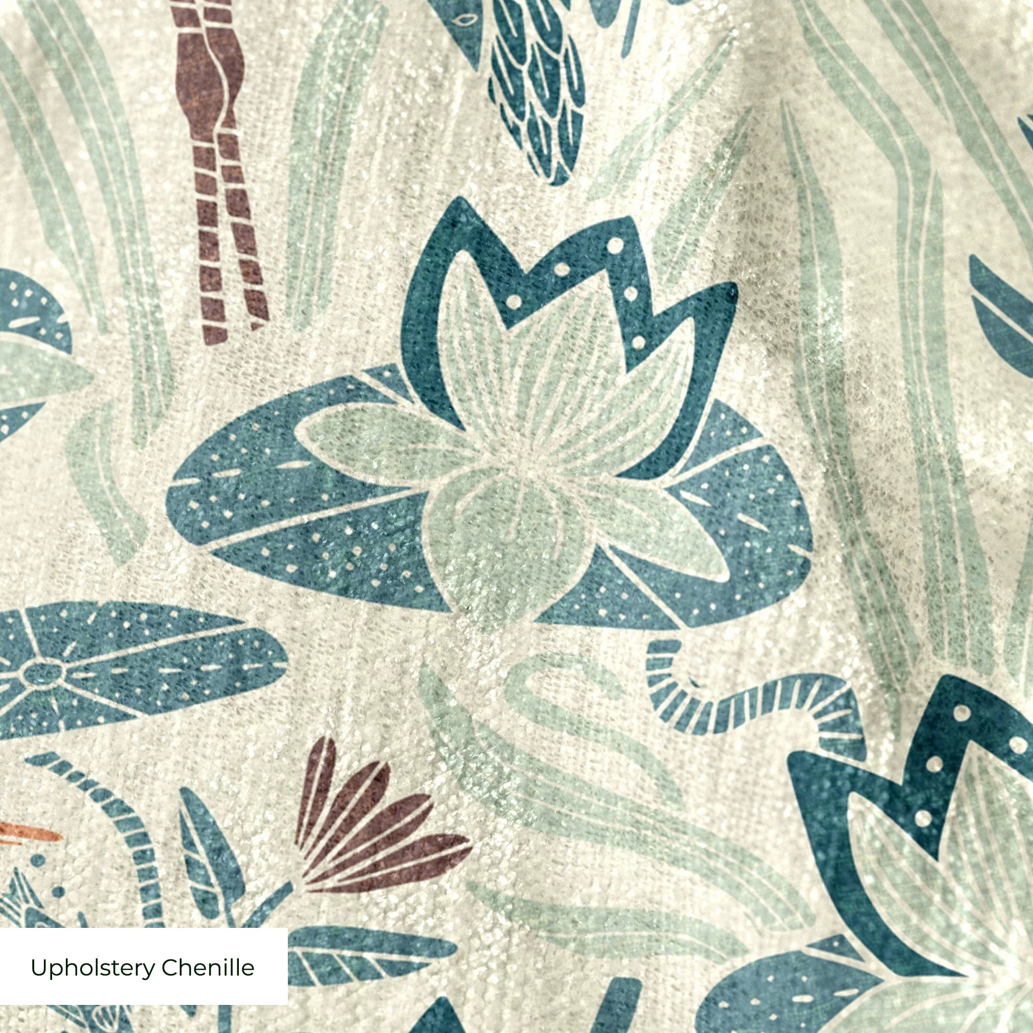 Great Blue Heron, Bold, With Texture, Medium 8 inch wide repeat Fabric