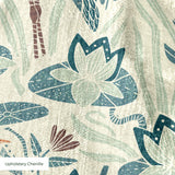 Great Blue Heron, Bold, With Texture, Medium 8 inch wide repeat Fabric