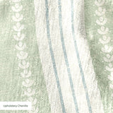 Beaufort Trio Stripe, Pale Green, Large 18 inch wide repeat Fabric