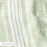 Beaufort Trio Stripe, Pale Green, Medium 12 inch wide repeat Fabric