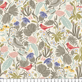 Peck and Plume, Light with Texture, Large 24 inch wide repeat Fabric