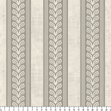 Fiddlehead Stripe, Griege, 24 inch wide repeat Fabric