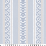 Fiddlehead Stripe, Blue and Brown, Large Wallpaper