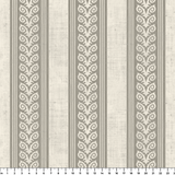 Fiddlehead Stripe, Greige, Large Wallpaper
