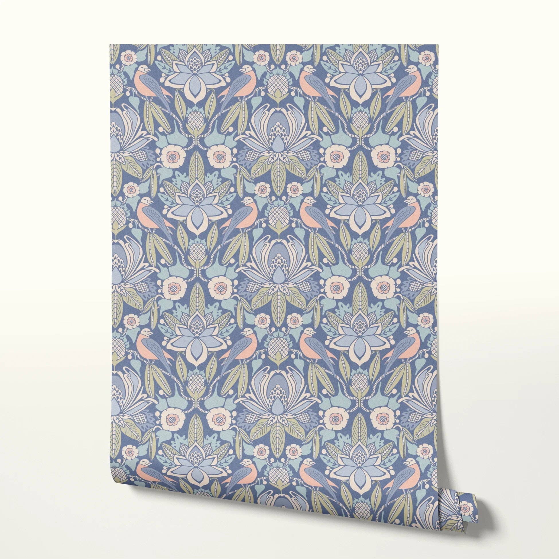 Tanager, Fresh Blues, Medium Wallpaper