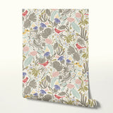 Peck and Plume, Light with Texture, Large Wallpaper