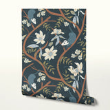Possum Magic, Navy Smooth, Large Wallpaper
