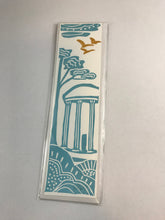 Load image into Gallery viewer, Premium Paper Bookmark, &quot;Old Well&quot;  Block Printed, Chapel Hill NC- 2.25 x 8.25 inches
