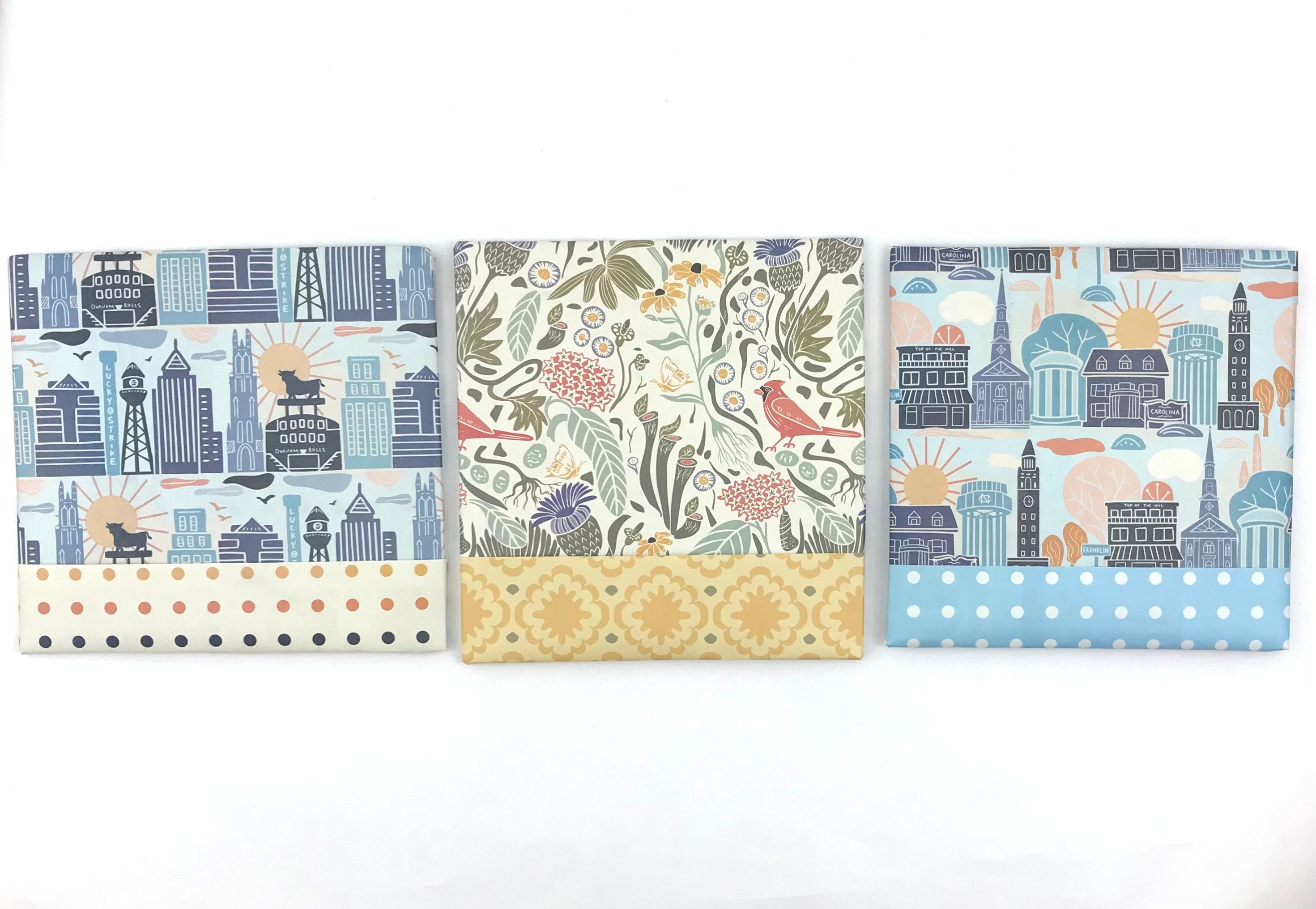 Eco Giftwrap, Durham, NC. Set of 3 sheets, 21.5x34 inches each.